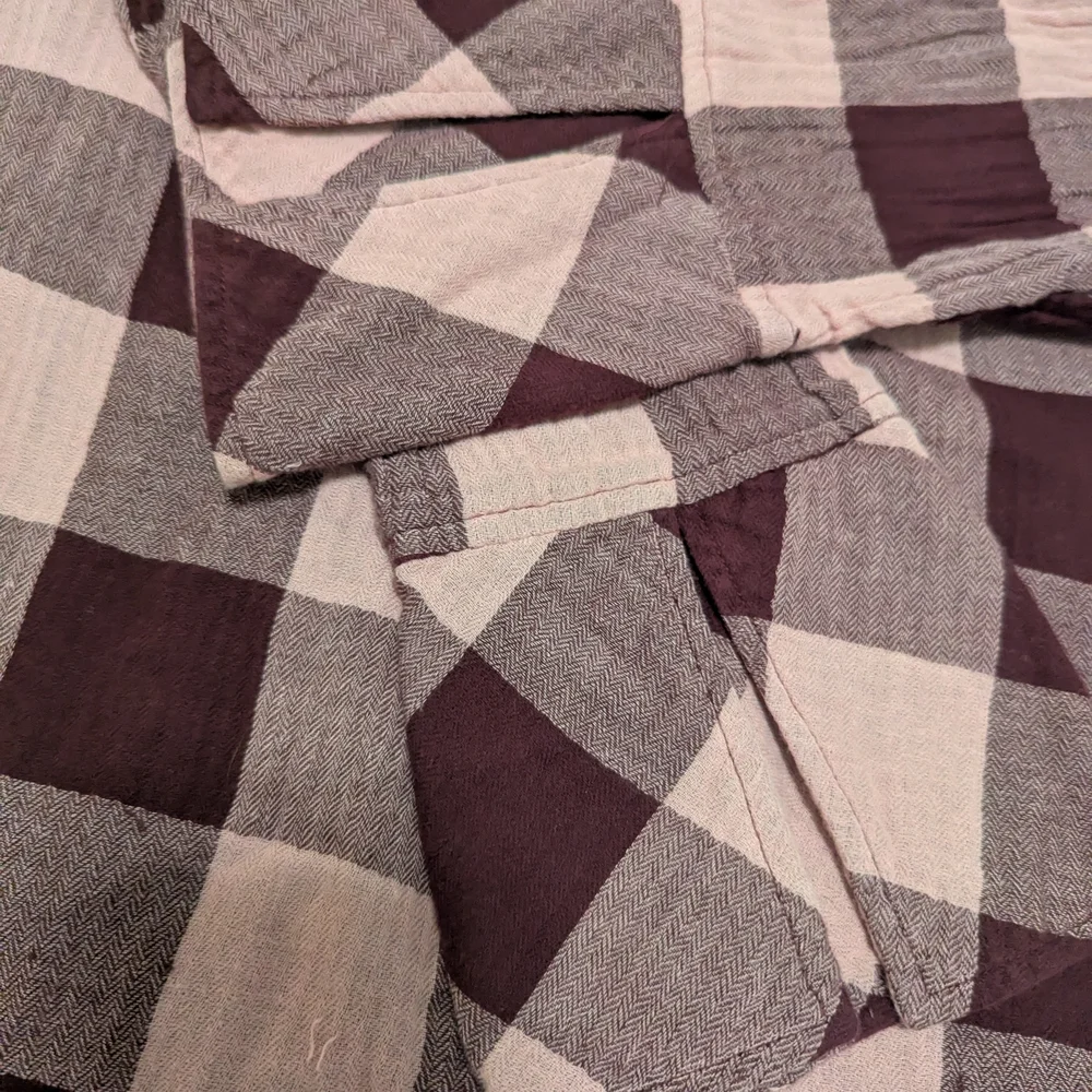 Time and Tru Pink and Purple Plaid Tunic - Picture 5 of 7